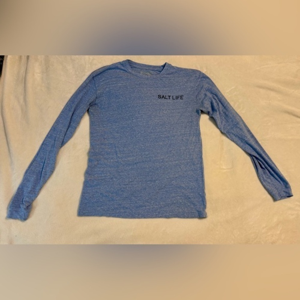 Salt Life "Red, White & Bluefin" Long Sleeve Tee (Medium)
